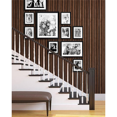 Panneau mural 3D en fausse polystyrène 9,8 po x 106,3 po brun clair Falkirk Uffcott IV (paquet de 3)