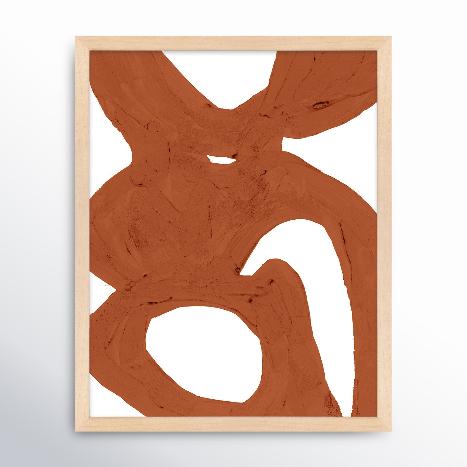 Copper Harmony 1 by Andrea Stokes, 20" H x 16" W x 1.25" D, Brown Framed