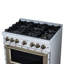 Cuisinière au gaz 36 po blanc Ambader