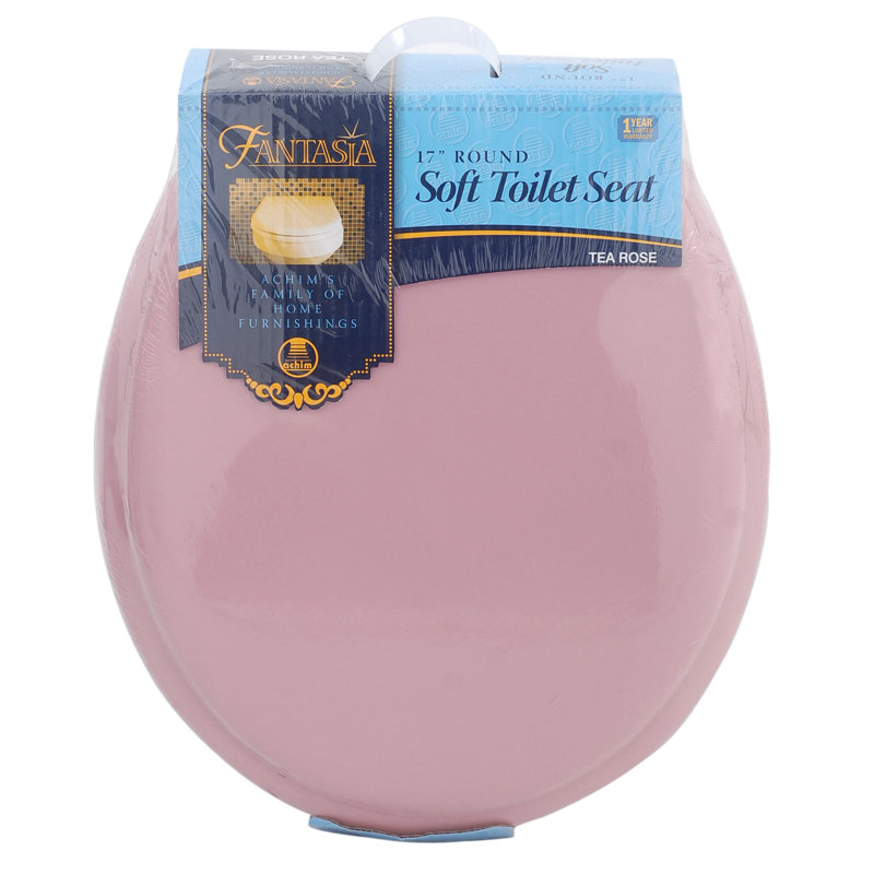 Fantasia Round Toilet Seat and Lid, Tea Rose