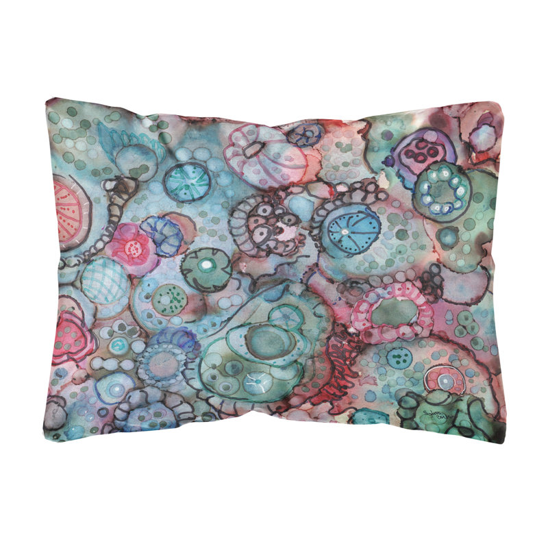  Coussin décoratif intérieur / extérieur en tissu abstrait