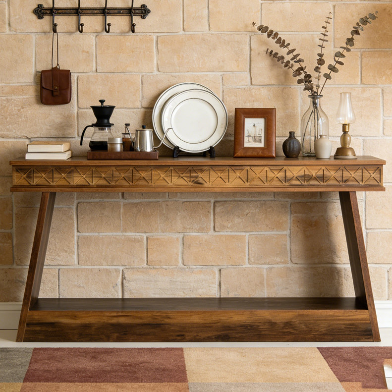 Two-Tiered Sofa Table,Versatile Entryway Table,Console Table