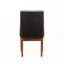 Ensemble de chaises de salle à manger rembourrées en cuir avec dossier rembourré, 4 pieds
