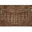 Tapis brun géométrique 6 x 9