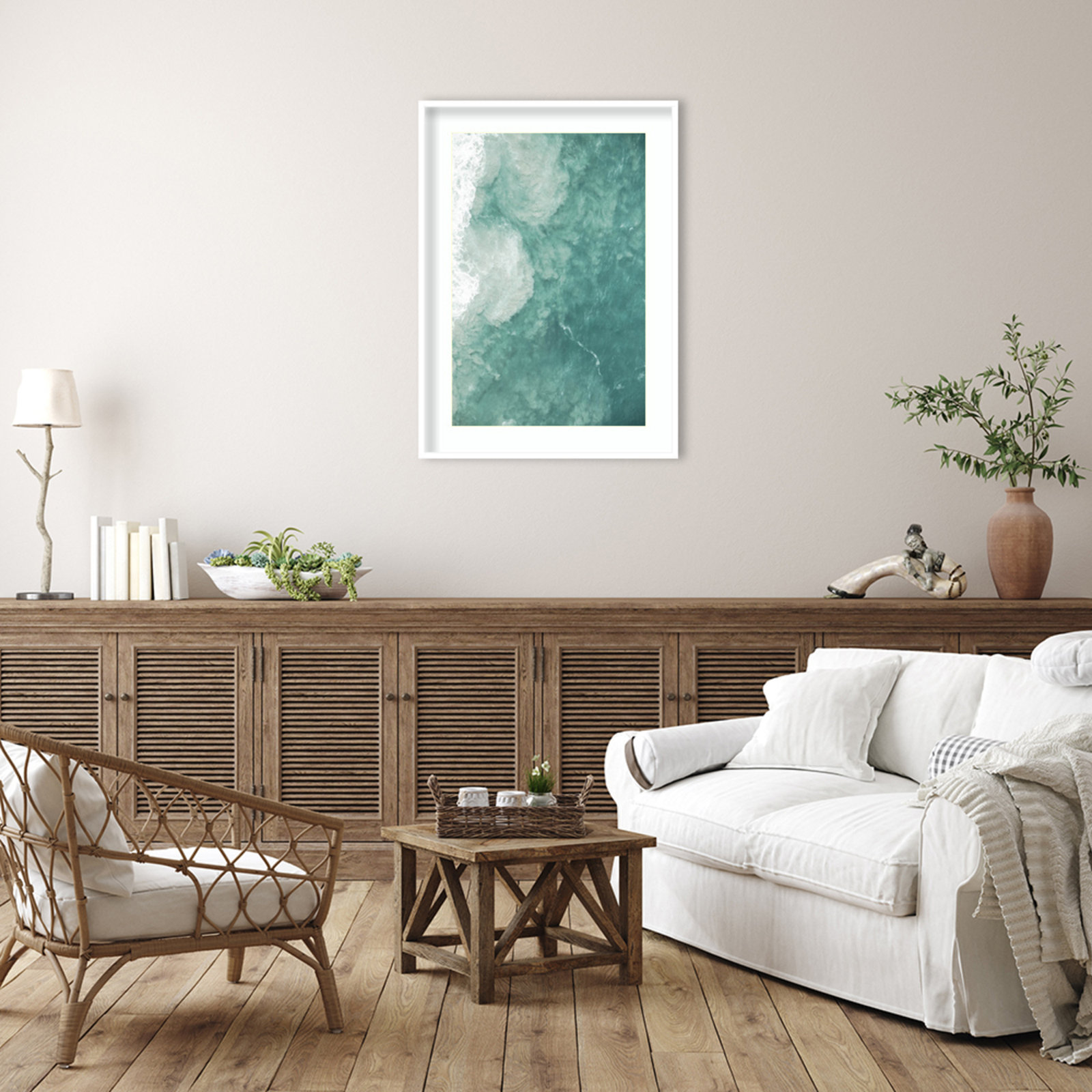 Daisey "Oceano" Print by Shot by Clint, White, 41" H x 30" W