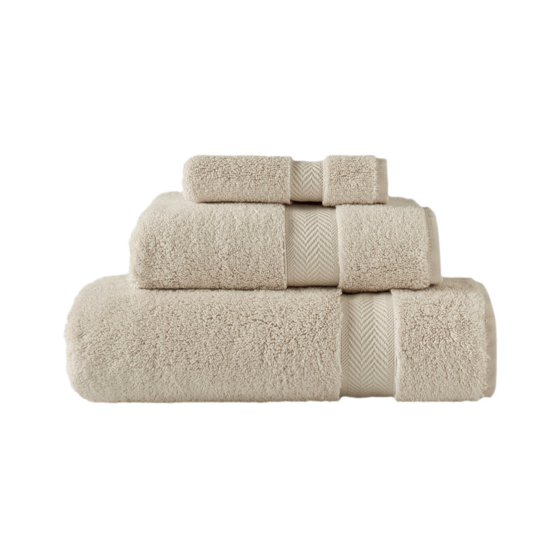 Modbury 3 Piece Turkish Cotton Towel Set by SaaSoh, Sand