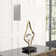 Abstract Lamp w/6" Crystal Sphere
