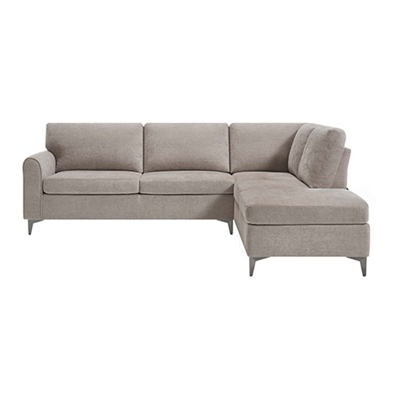 Roma 3 Seater Fabric Corner Sofa , Sand