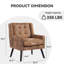 Fauteuil capitonné à dossier large rembourré-1592346165