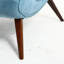 Brushed Velvet Chair with cushion footstool