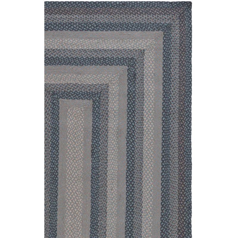 Braided Cotton Striped Rug, Rectangle 6' x 9'