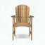 Ensemble de 2 chaises de salle à manger en bois d'acacia Adirondack