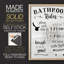 «Rules of the Bathroom», reproduction encadrée - bois massif-526676372-526676379