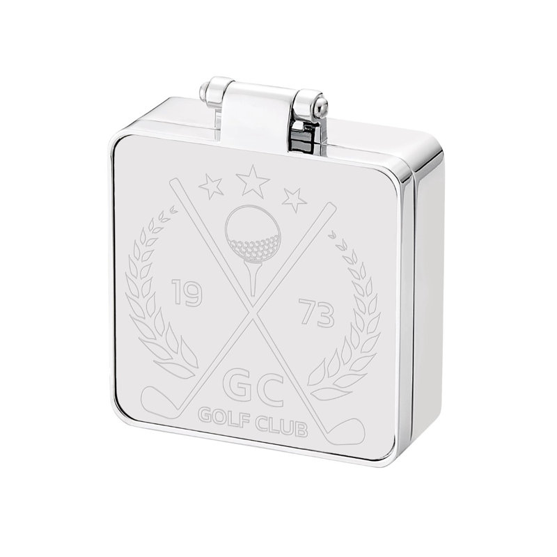 Latitude Run® 3AC5883530AC41349601EA2A78E17940 Metal Flip Traveller Alarm Clock
