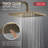 Modern Raincan Square Single-Function Tub and Shower Faucet Set, Valve Trim Kit, Rain Shower Head-94088342