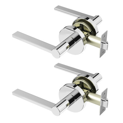 Muse Passage Door Lever Modern Concealed Design For (Hall & Closet) – Sleek Minimalist Style in Chrome