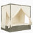 Outdoor Canopy Daybed with Cushions, Hidden Storage, Adjustable Lounge Chair, Retractable Canopy, for Patios-301438961