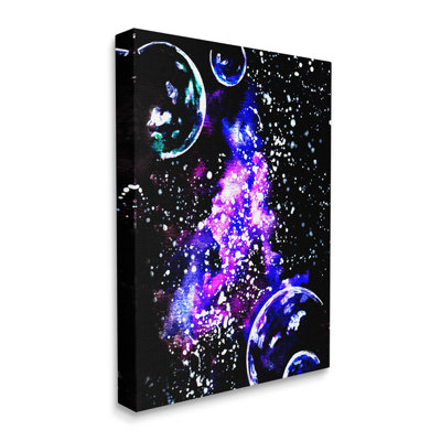 «Bold Purple Galaxy Nebula», art mural par Sebastian Grafmann