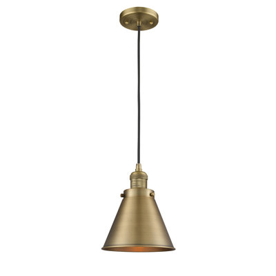Luminaire suspendu conique à 1 lumière Donovan