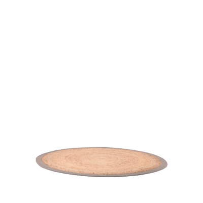 Round Delafuente Geometric Hand Woven Area Rug