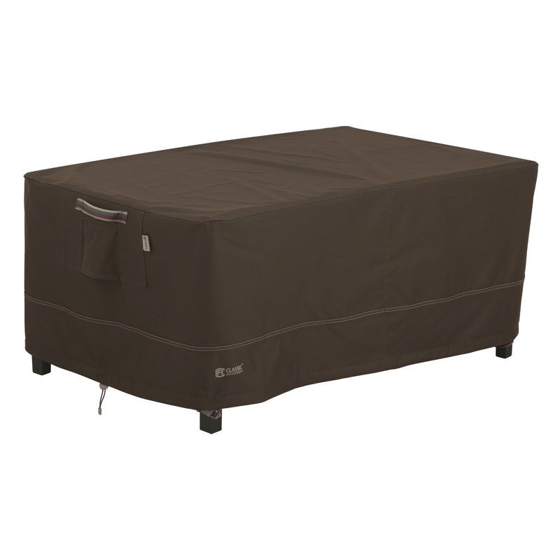 Housse pour table de patio résistante à l'eau Nathanael avec garantie de 3 ans