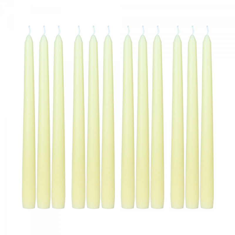Unscented Taper Candle, Ivory