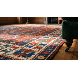 Small Antique Late 19th Century Caucasian Kazak Key Hole Design Rug