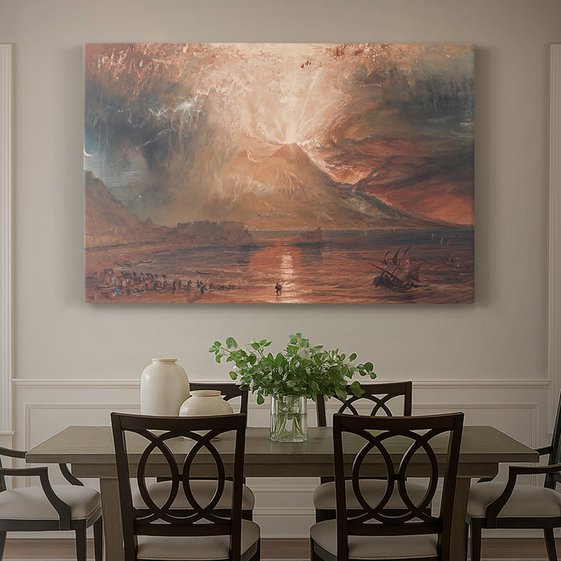 Vésuve dans Eruption-J.M.W. Toile tendue Turner-Gallery-c. 1817, 32 x 48