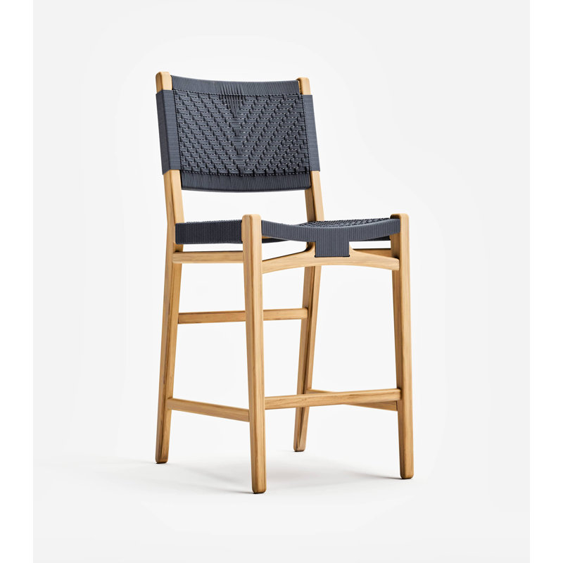 Chontales With Backrest Height, Natural Black, Counter Stool (24" Seat Height)