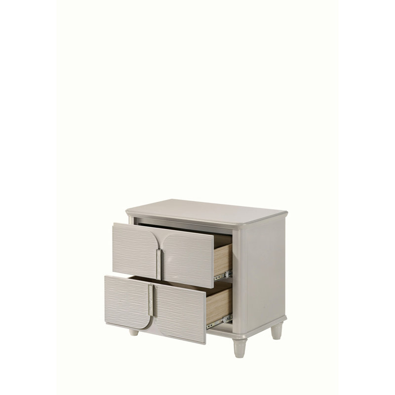 Table de chevet avec 2 tiroirs Laveda