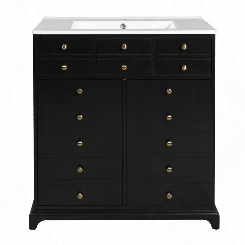 Meuble-lavabo 36 po avec lavabo en céramique