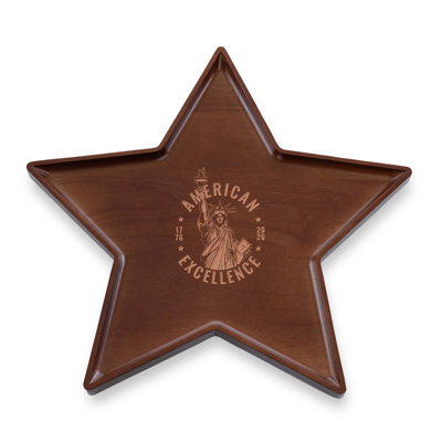 America250 Liberty Star Shaped Serving Tray
