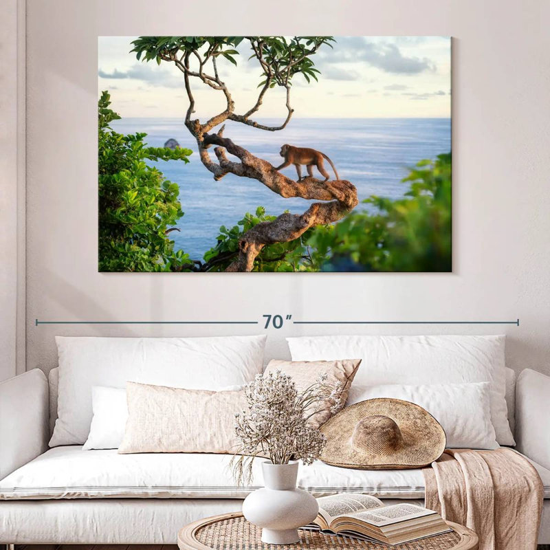 Brampt Balinese Monkey, 34" H x 51" W