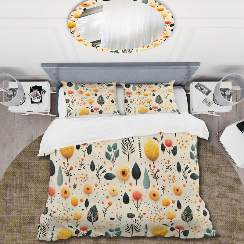 Ensemble de housse de couette éclectique Eclectic Botanical Harmony - Microfibre de polyester
