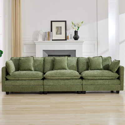 Canapé modulaire en tissu d'ameublement Chenille