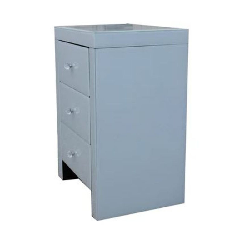 Cornelia White Frosted Nightstand
