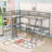 Jingwen Twin L-Shaped Conjoined Loft Beds with Desks & Ladder-1266763681