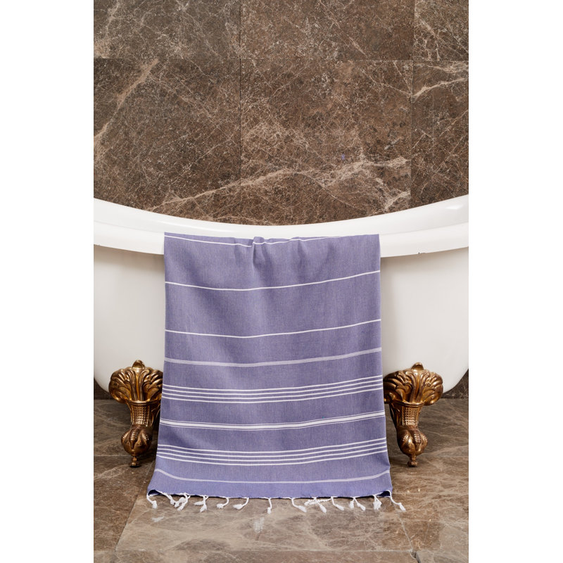 Serviette de plage 100% coton Potts, Mauve