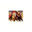 «Red Western Sporty Cowboy», art mural en toile sans cadre 24 po x 18 po