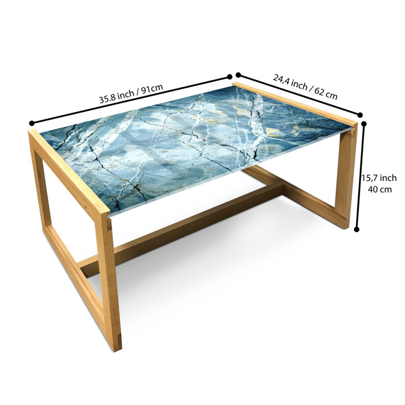 Jallier Sled Coffee Table, 90cm H x 62cm W x 40cm D