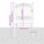 104 cm W Steel Gate Fencing-121122511