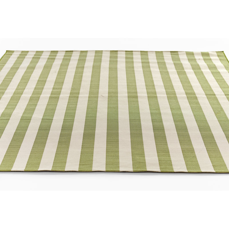 Tapis d'intérieur rayé vert Novogratz par Momeni Icon 3 pi 7 po x 5 pi 7 po, 3 pi 7 po x 5 pi 7 po