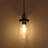 Modern Black Mini 1-Light Glass Pendant Light