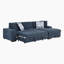 Odesser 115" W 2-Piece Chenille Sleeper Sectional-1352719759-1352719757