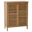 Armoire de salle de bain autoportante en bois massif H 32 po x l 24,5 po x P 12 po Nicieza-1603987951