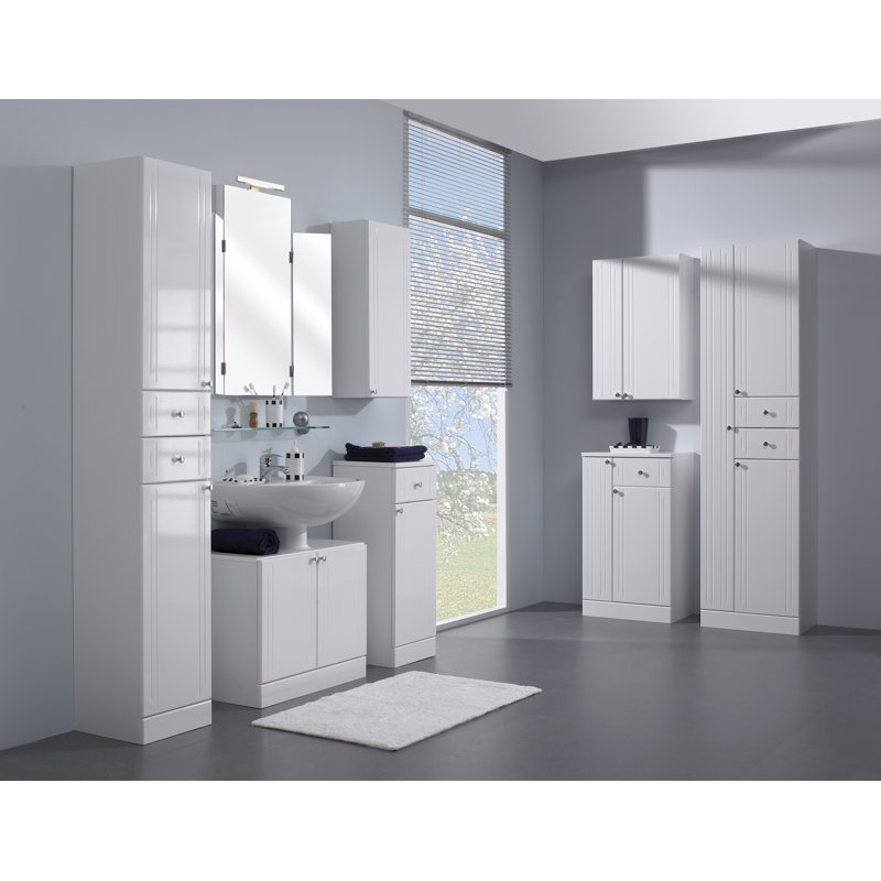 Quickset 955 50cm W x 75cm H x 20cm D Wall Bathroom Cabinet