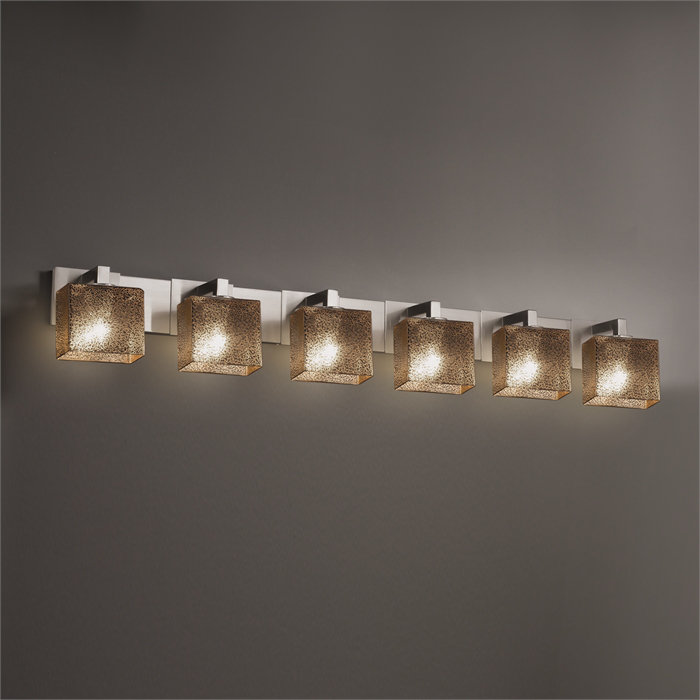 Casson 6 - Light Dimmable Vanity Light, Brushed Nickel, Opal, Yes
