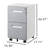 3 Drawer Mobile Locking File Cabinet, Rolling Filing Cabinet For Letter/a4 Size With 5 Wheels,grey 