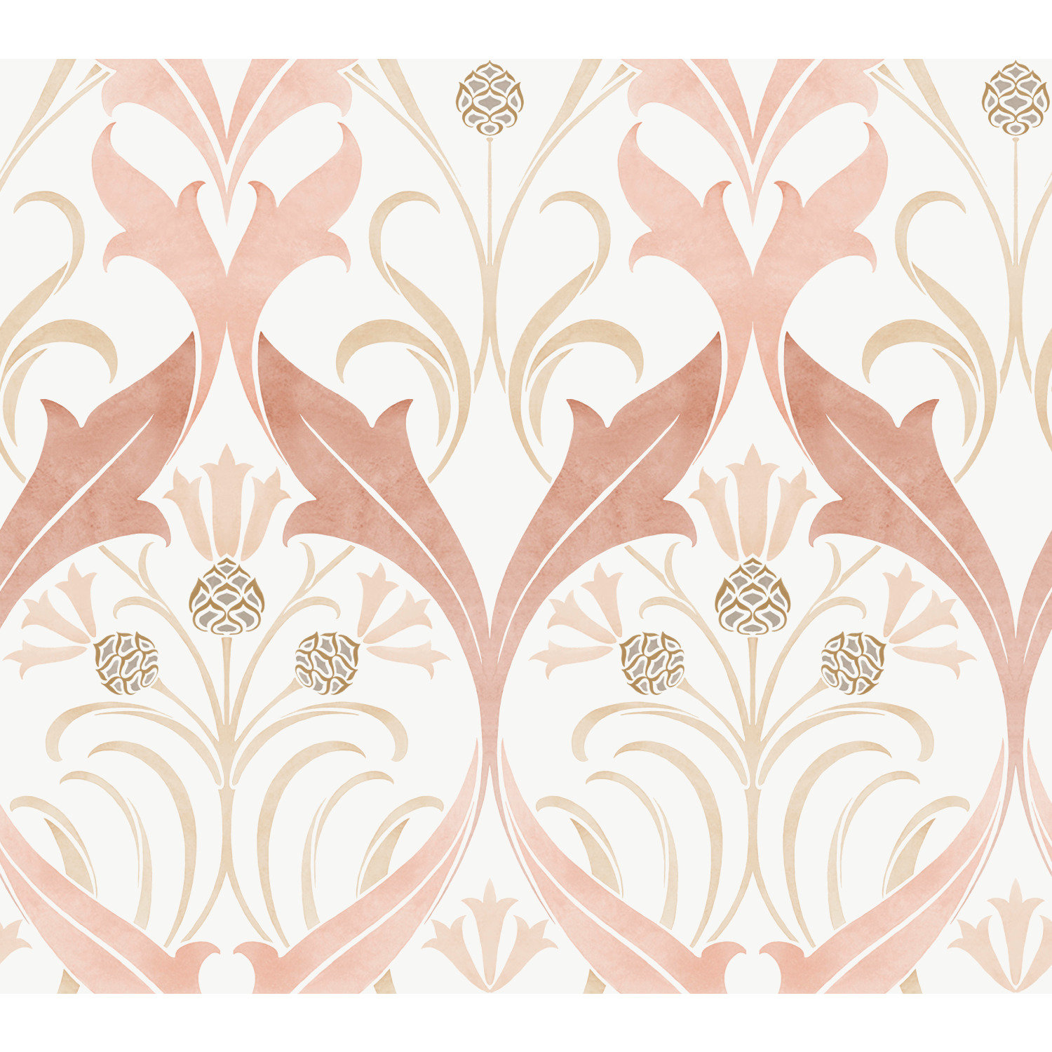Harmon Floral Wallpaper, Blush