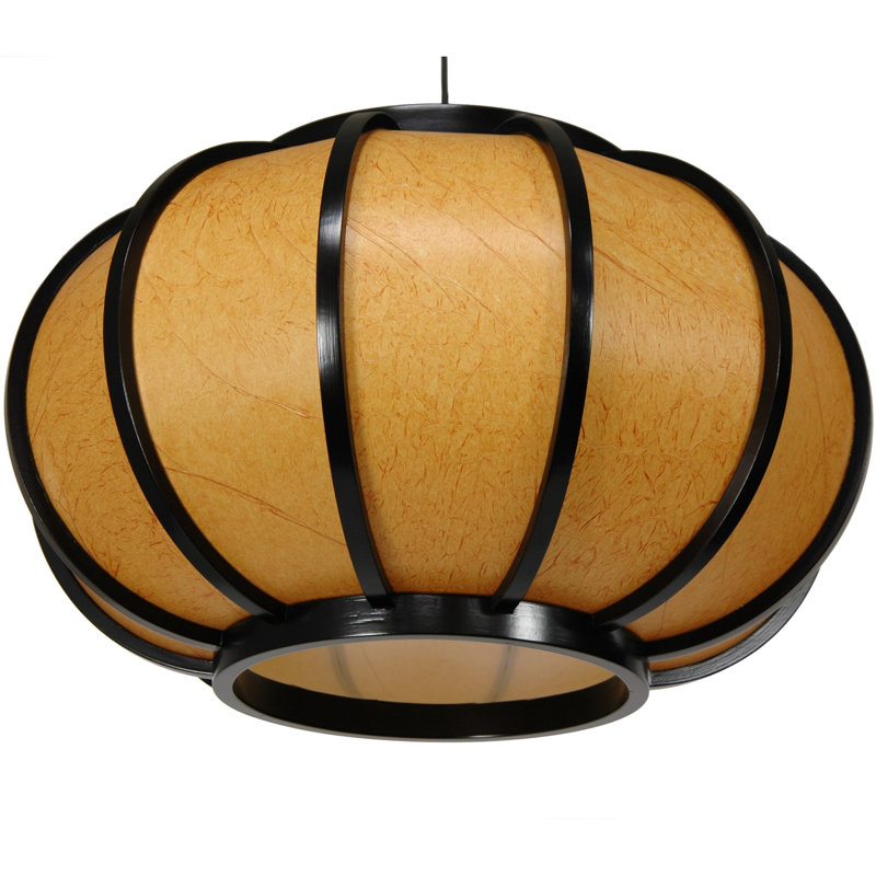 Luminaire sphère suspendu 1 lumières lanterne Smithson, Noir